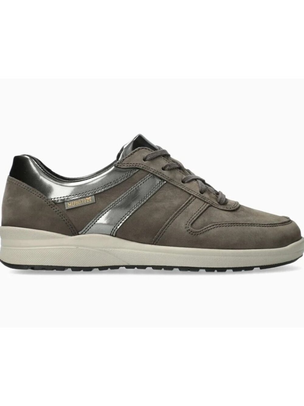 Mephisto Runoff Air-Jet System Grey Suede Leather Sneakers Women's Size 8.5